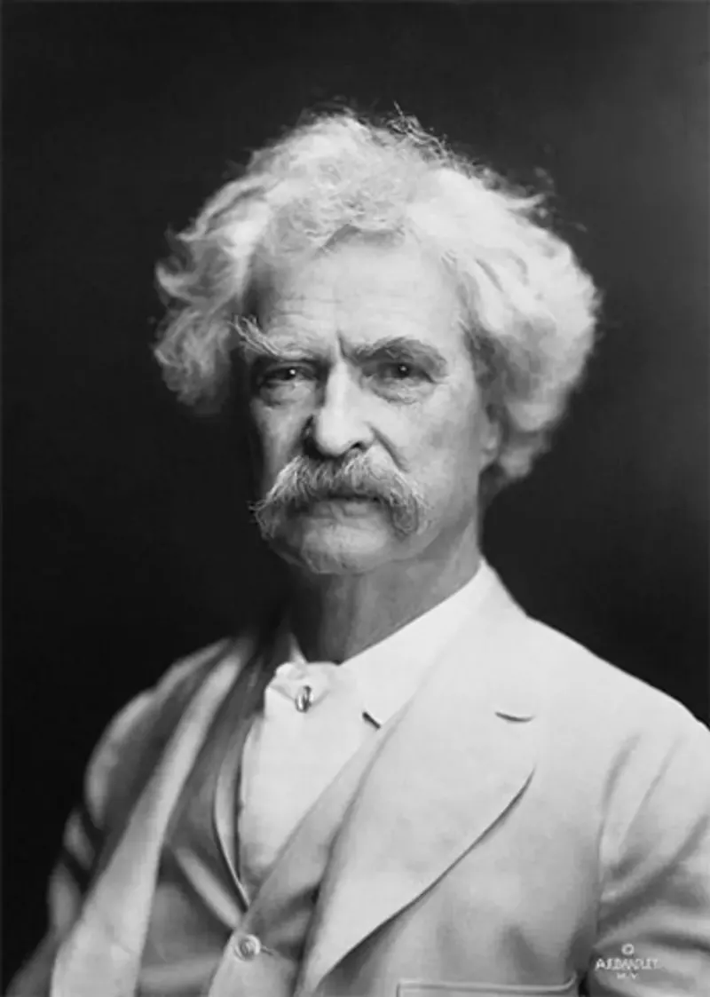 Portret autora Mark Tven