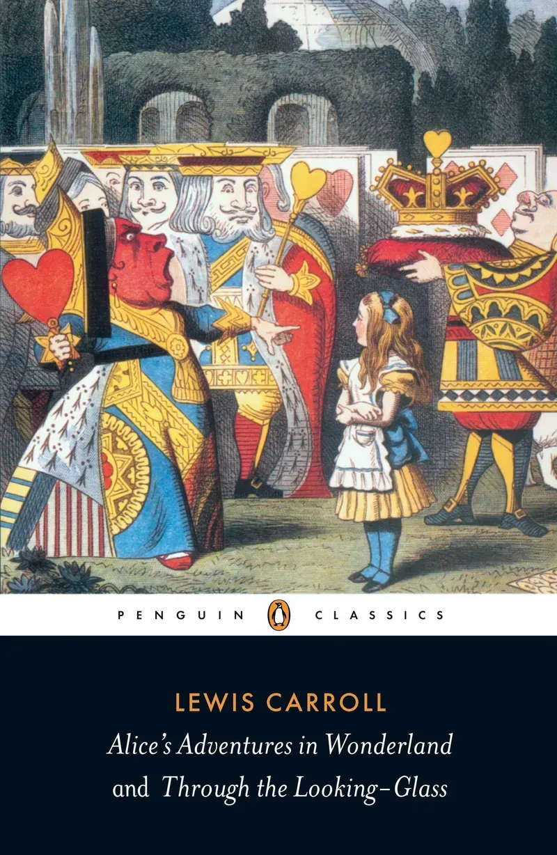 Knjiga "Alice's Adventures in Wonderland and Through the Looking Glass", autora Lewis Carroll, izdavač Penguin Books, 2003.