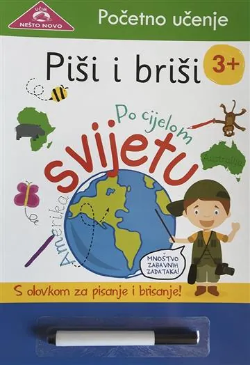 Knjiga "Piši i briši: Po cijelom svijetu", autora Grupa autora, izdavač Znanje, 2018.