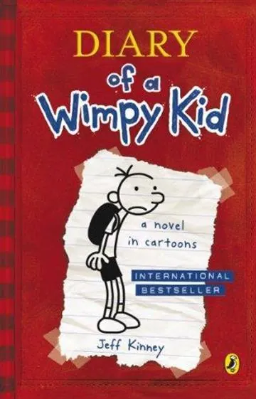 Knjiga "Diary of a Wimpy Kid", autora Jeff Kinney, izdavač Penguin Books, 2008., meki uvez
