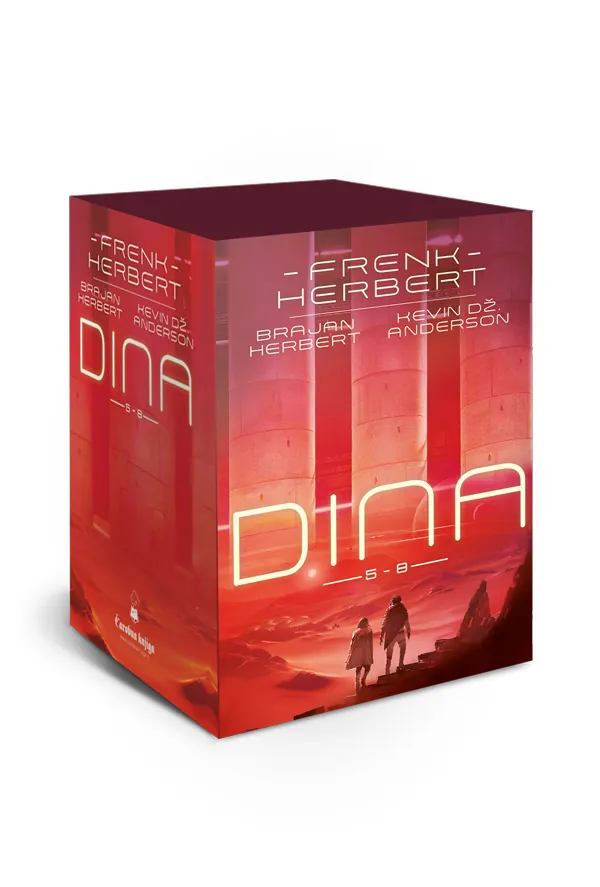 Knjiga "Dina 5 -8 komplet", autora Frenk Herbert, Brajan Herbert, izdavač Čarobna knjiga d.o.o, 2020., meki uvez