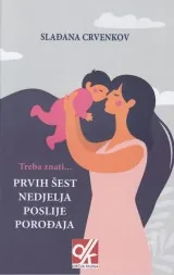 Knjiga "Prvih šest nedjelja poslije porođaja", autora Slađana Crvenkov, izdavač Dječija knjiga, 2024., meki uvez