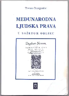 Knjiga "Međunarodna ljuska prava", autora Thomas Buergenthal, izdavač Magistrat